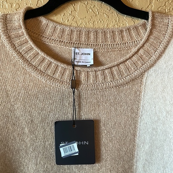 NWT ✨ ST. JOHN Cashmere Silk Blend Sweater - Picture 6 of 13